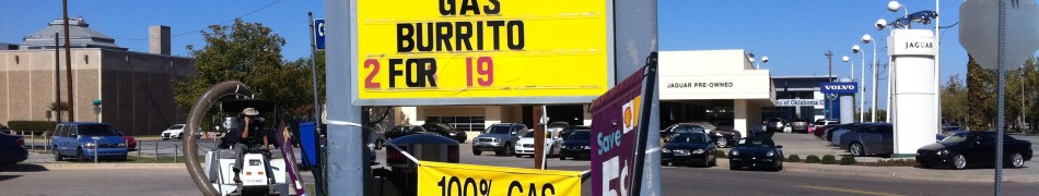 Gas Station Near where I work has some interesting signs.